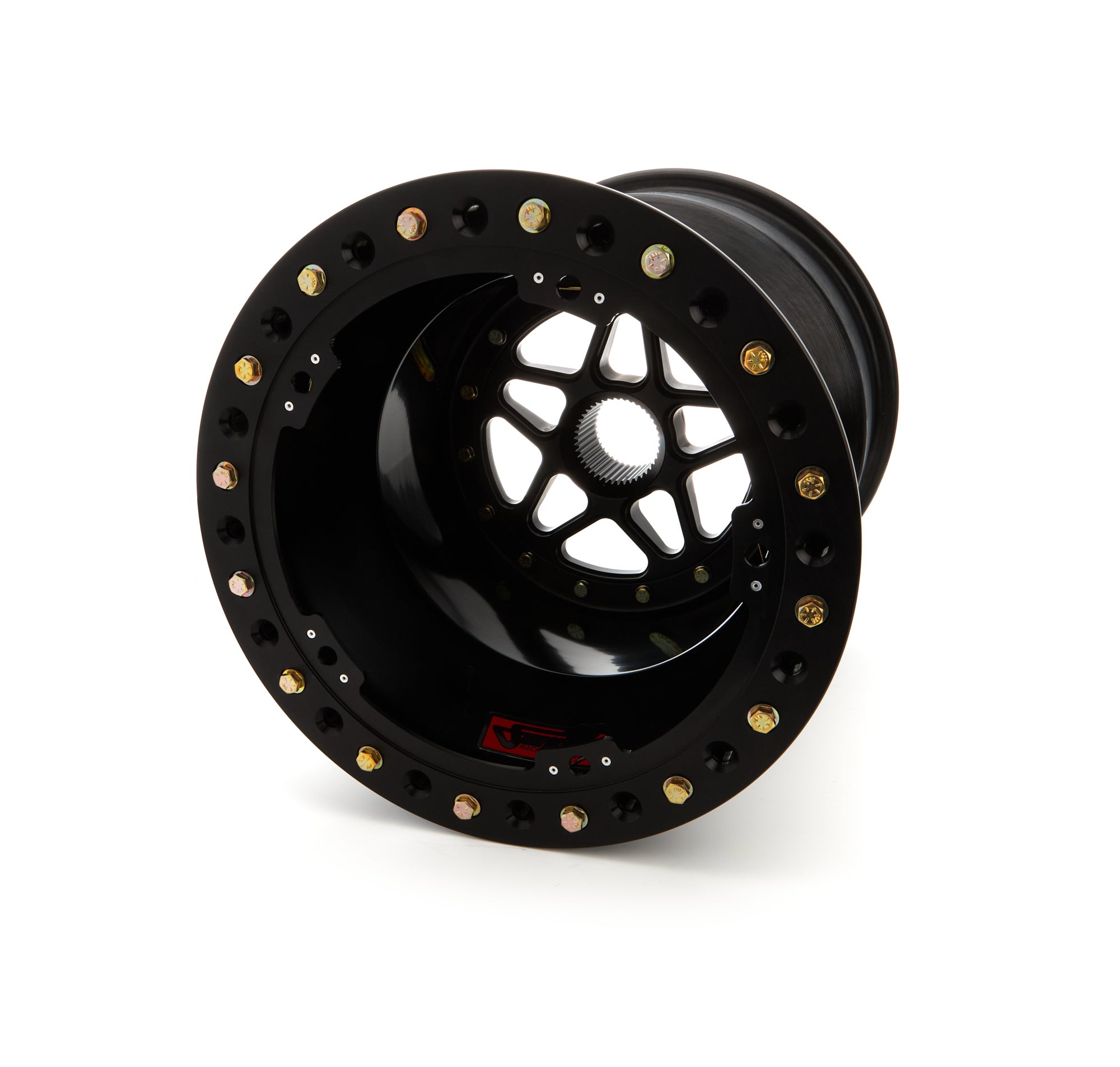 Sander Engineering S15-176-SO2-B Sprint Wheel 15x17 6in BS Outside Lock Black Sander Engineering S15-176-SO2-B