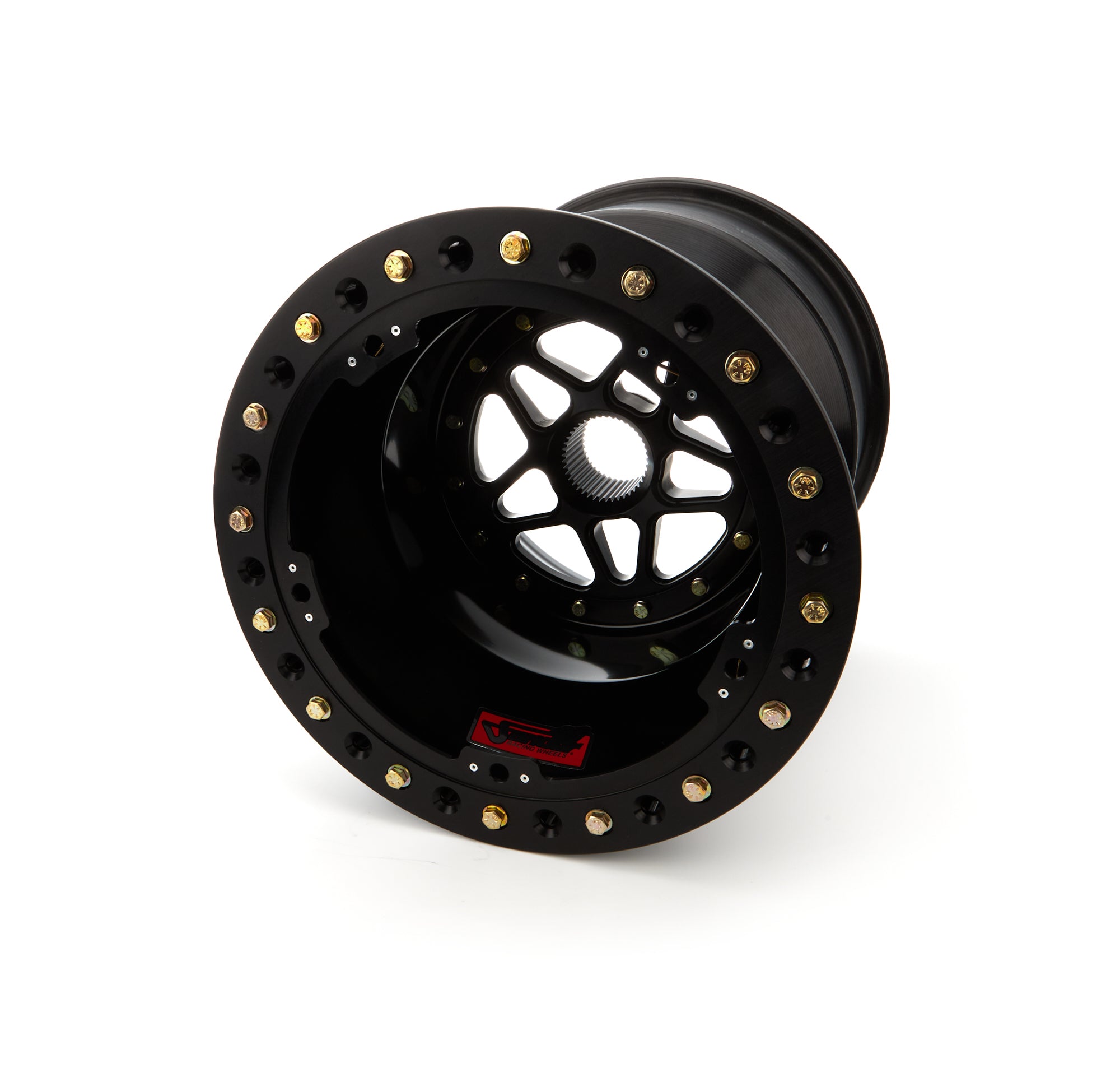 Sander Engineering S15-177-SO2-B Sprint Wheel 15x17 7in BS Outside Lock Black Sander Engineering S15-177-SO2-B