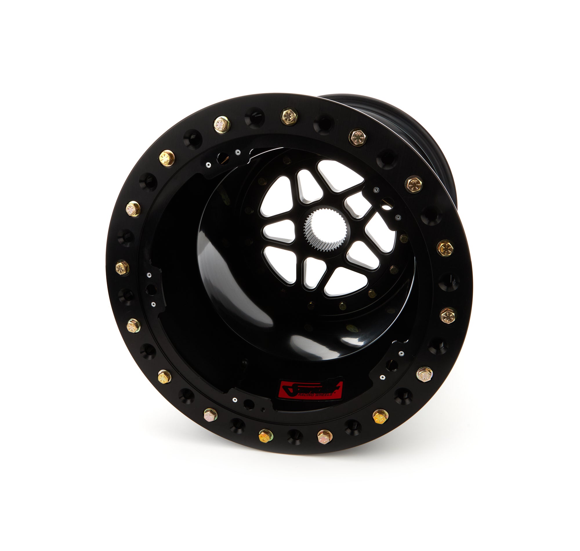 Sander Engineering S15-185-SO2-B Sprint Wheel 15x18 5in BS Outside Lock Black Sander Engineering S15-185-SO2-B
