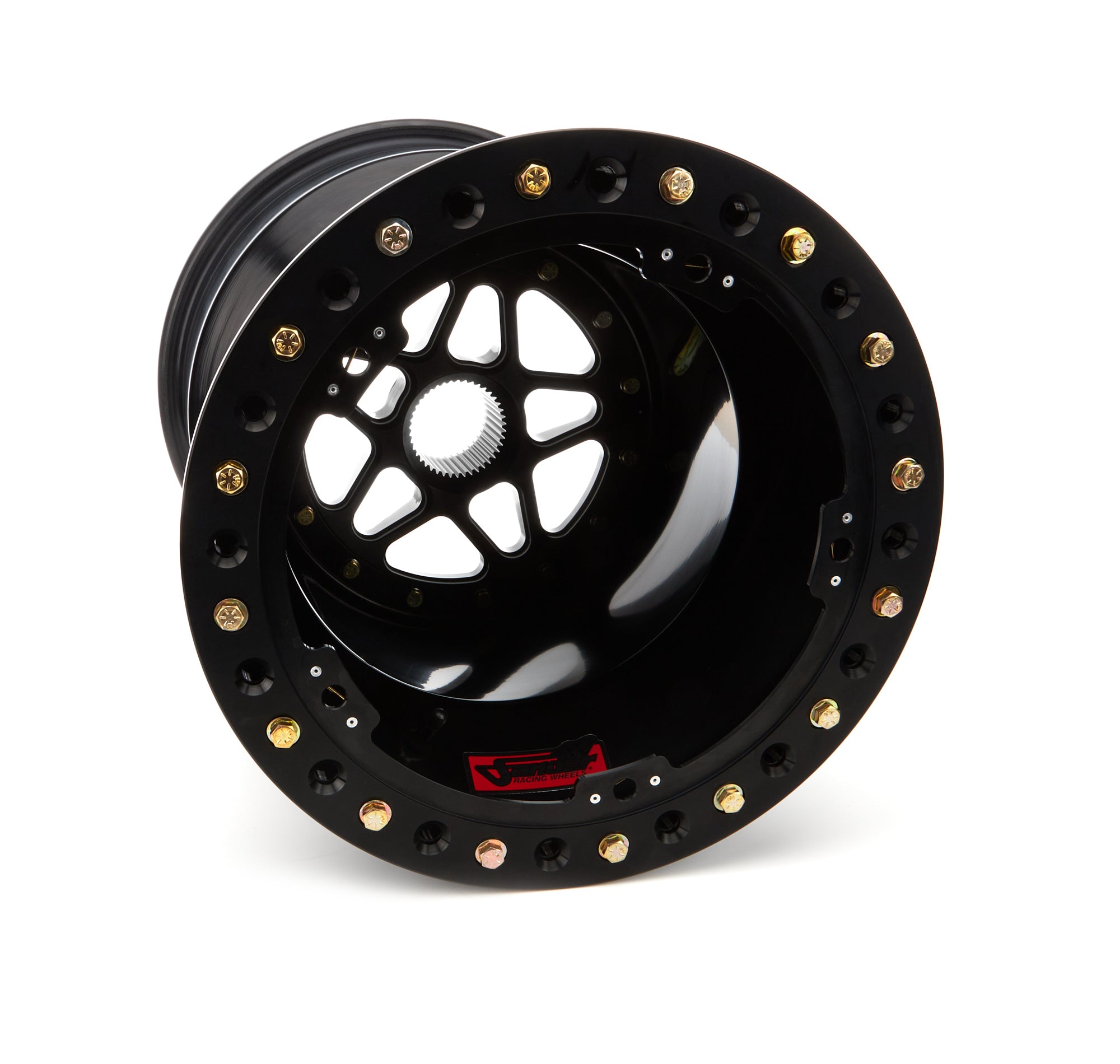 Sander Engineering S15-186-SO2-B Sprint Wheel 15x18 6in BS Outside Lock Black Sander Engineering S15-186-SO2-B
