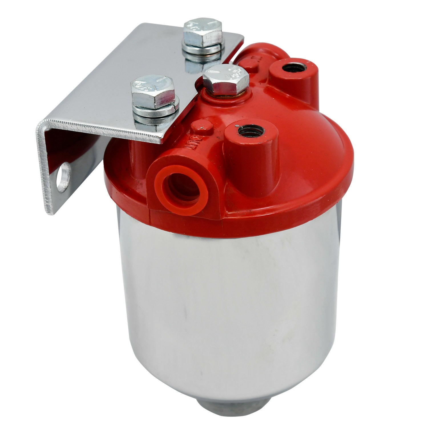Specialty Products chrome - Archived 2895 Fuel Filter 5.875in Tall w/Brackets and Hardware Specialty Products chrome - Archived 2895