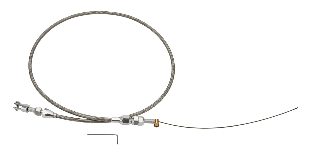 Specialty Products chrome - Archived 6051 Throttle Cable LS1 48in Braided Stainless Steel Specialty Products chrome - Archived 6051