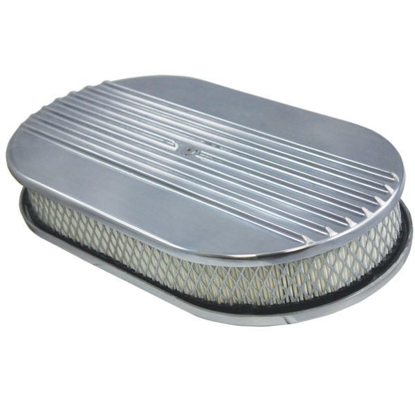 Specialty Products chrome - Archived 6491 Air Cleaner Kit  15in X 2in Oval Half Finned Top Specialty Products chrome - Archived 6491