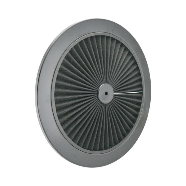 Specialty Products chrome - Archived 7110ABK Air Cleaner Top 14in Flow-Thru Black Filter Specialty Products chrome - Archived 7110ABK