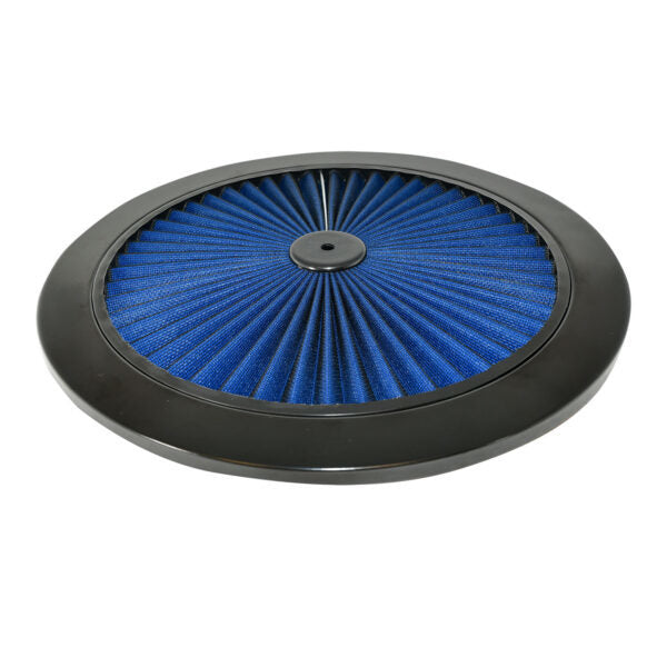 Specialty Products chrome - Archived 7110ABL Air Cleaner Top 14in Flow-Thru Blue Filter Specialty Products chrome - Archived 7110ABL