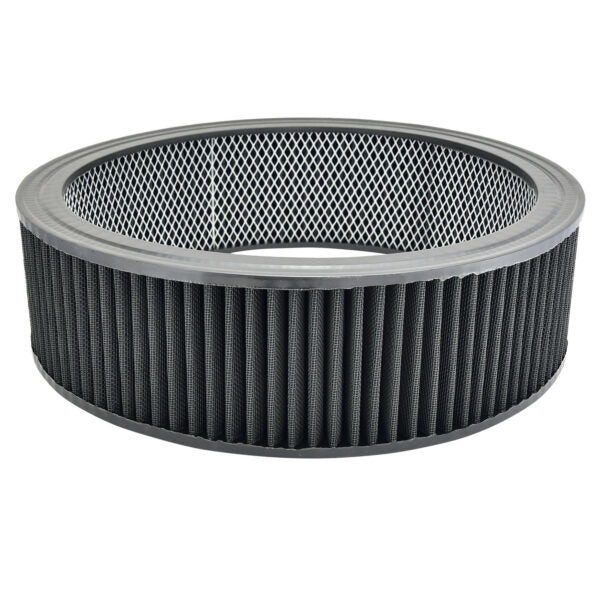Specialty Products chrome - Archived 7144BK Air Filter Element Wash able Round 14in x 4in Specialty Products chrome - Archived 7144BK