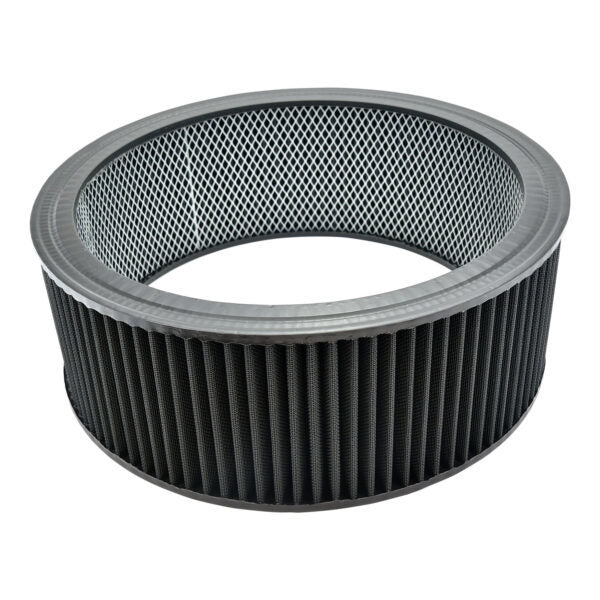 Specialty Products chrome - Archived 7145BK Air Filter Element Wash able Round 14in x 5in Specialty Products chrome - Archived 7145BK
