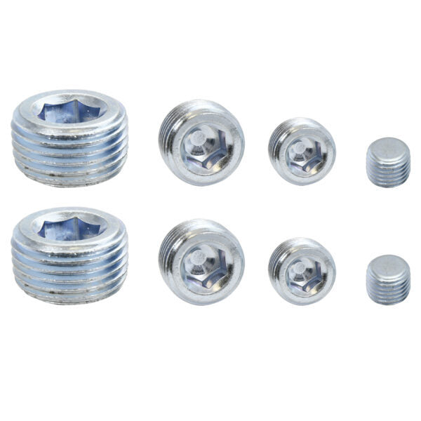 Specialty Products chrome - Archived 8250 Pipe Plugs Allen Head Zinc 8Pcs. Specialty Products chrome - Archived 8250