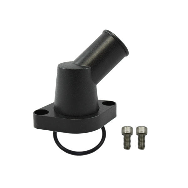 Specialty Products chrome - Archived 8455BK Water Neck  Chevy 45 Deg ree O-Ring Style Black Specialty Products chrome - Archived 8455BK