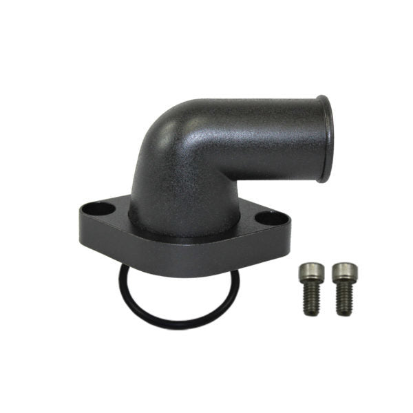 Specialty Products chrome - Archived 8456BK Water Neck  Chevy 90 Deg ree O-Ring Style Black Specialty Products chrome - Archived 8456BK
