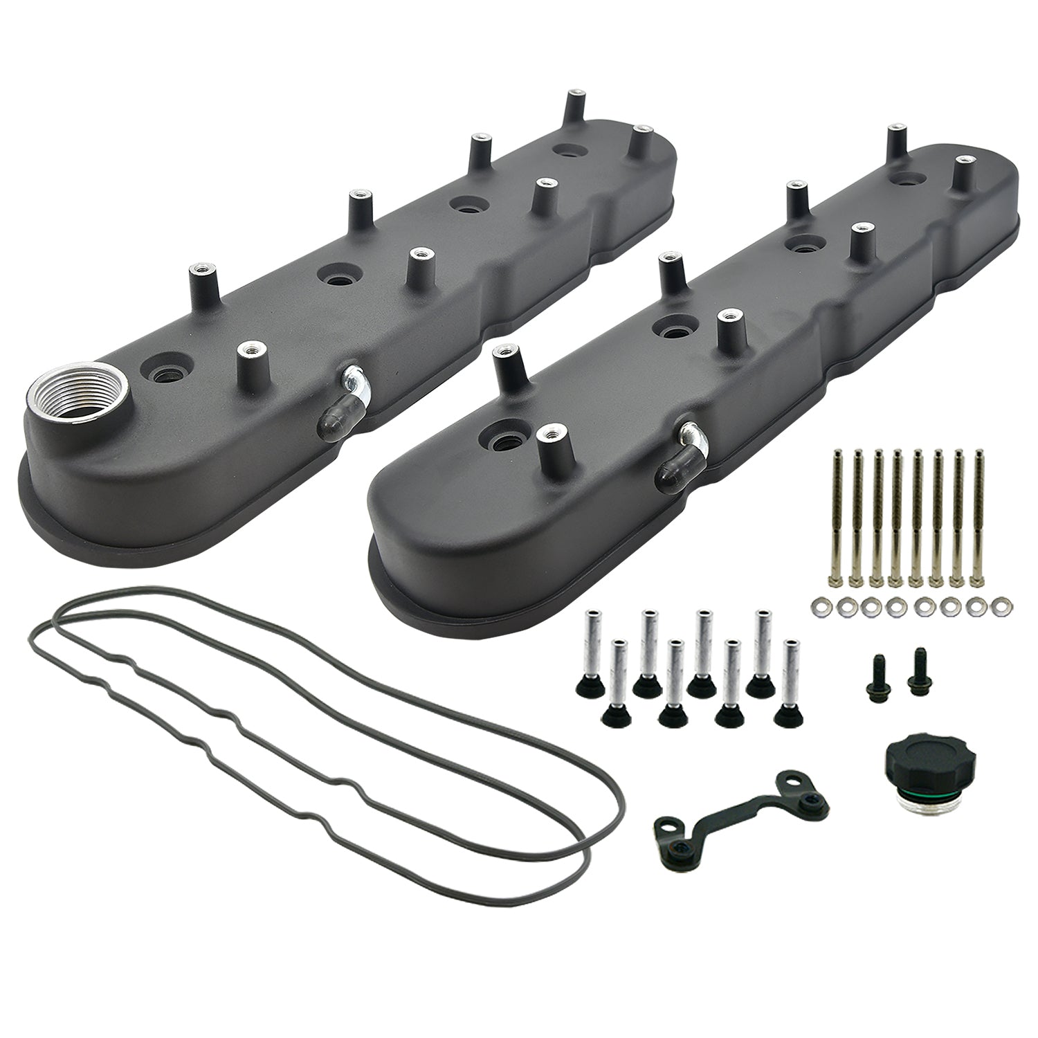 Specialty Products chrome - Archived 8535BK GM LS Engine Valve Cover Tall Center Bolt Specialty Products chrome - Archived 8535BK