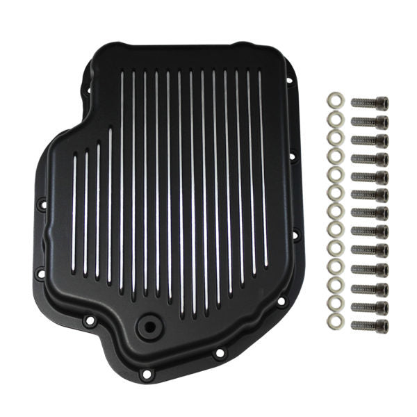 Specialty Products chrome - Archived 8593BK Transmission Pan  GM Tur bo 400 Finned with Gaske Specialty Products chrome - Archived 8593BK