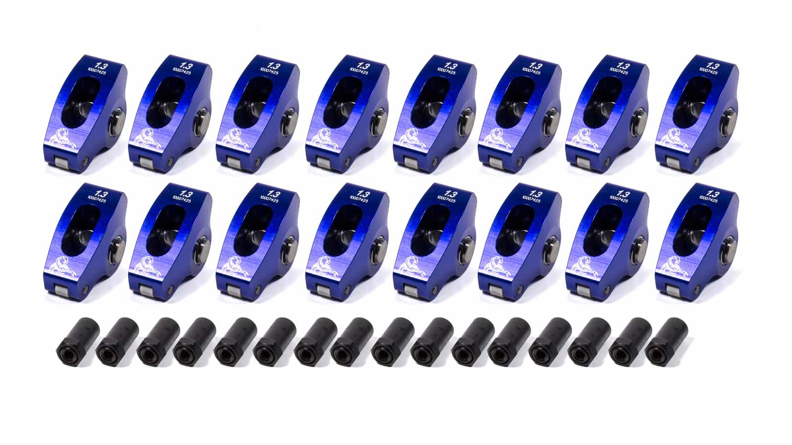 Scorpion Performance 1004 SBC Roller Rocker Arms 1.3 Ratio 3/8 Stud Scorpion Performance 1004
