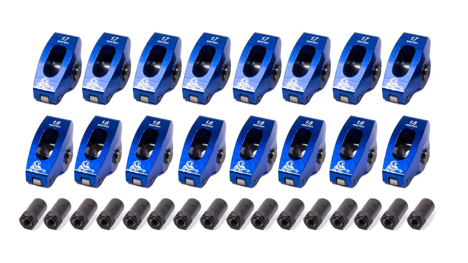 Scorpion Performance 1047 SBC Roller Rocker Arms 1.7/1.6 Ratio 7/16 Stud Scorpion Performance 1047