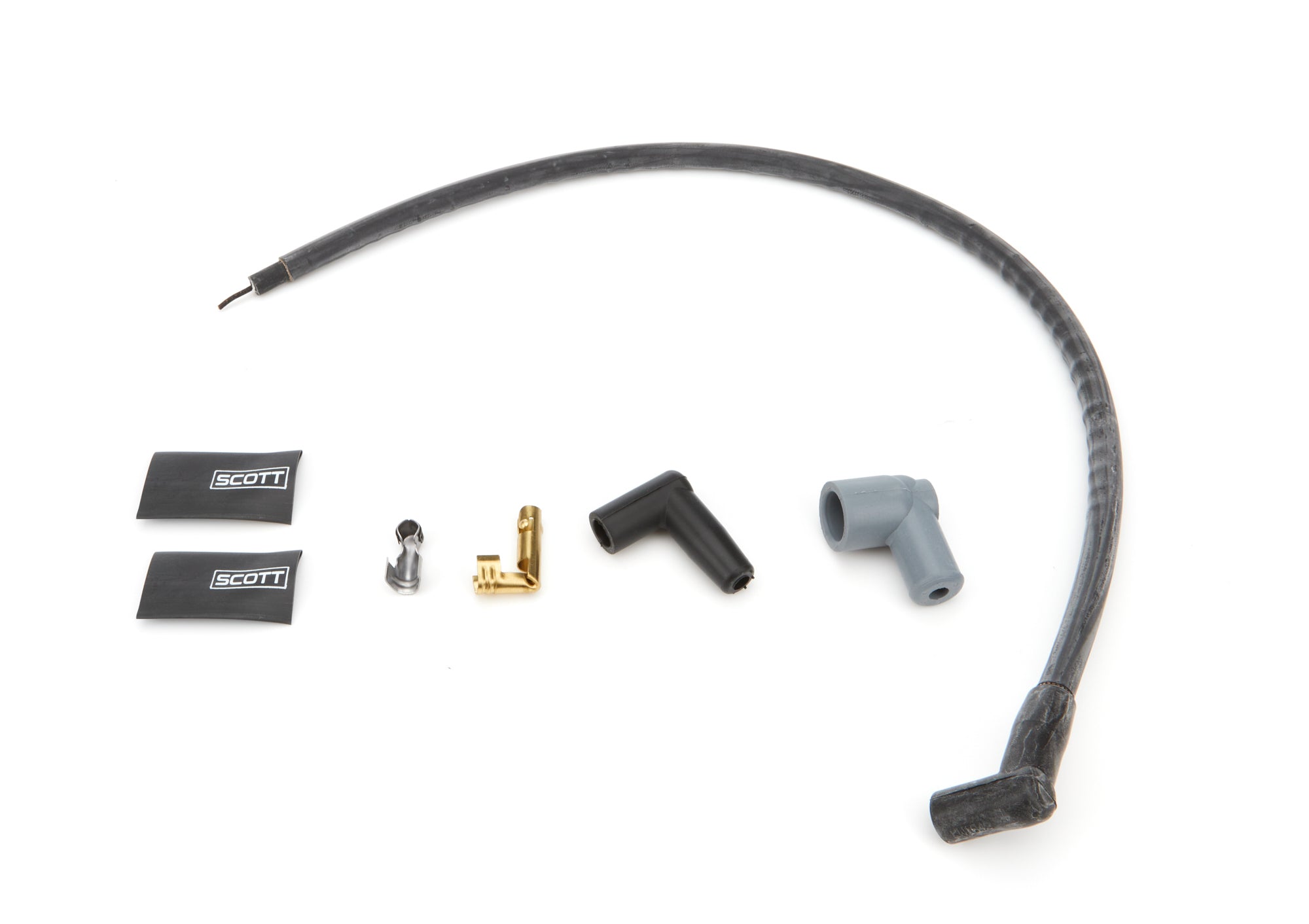 scott performance wire CH-426-1 SBF Spark Plug Wire Set 45-Degree - Black scott performance wire CH-426-1