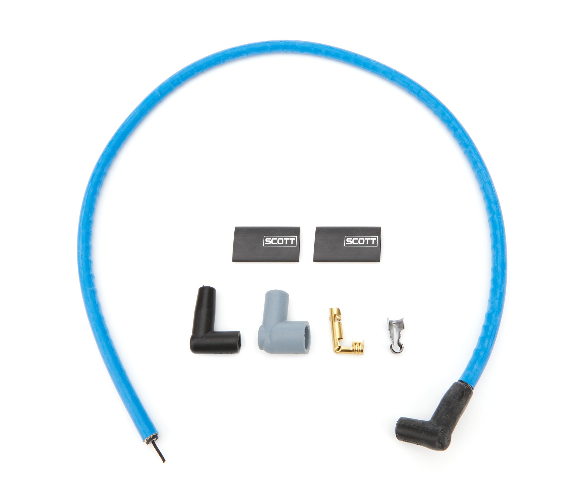 scott performance wire CH-CW48-4 48in Coil Wire Kit - Blue scott performance wire CH-CW48-4
