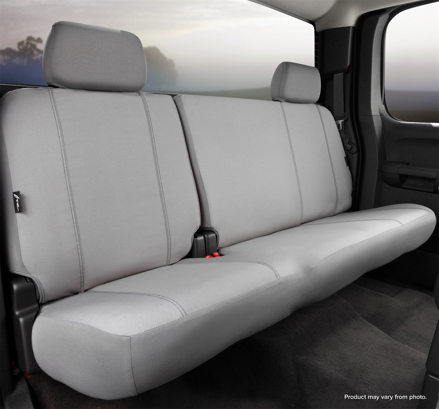 FIA SP85-11 GRAY Seat Protector™ Custom Seat Cover; Rear; Split Backrest; 60/40; Gray; FIA SP85-11 GRAY