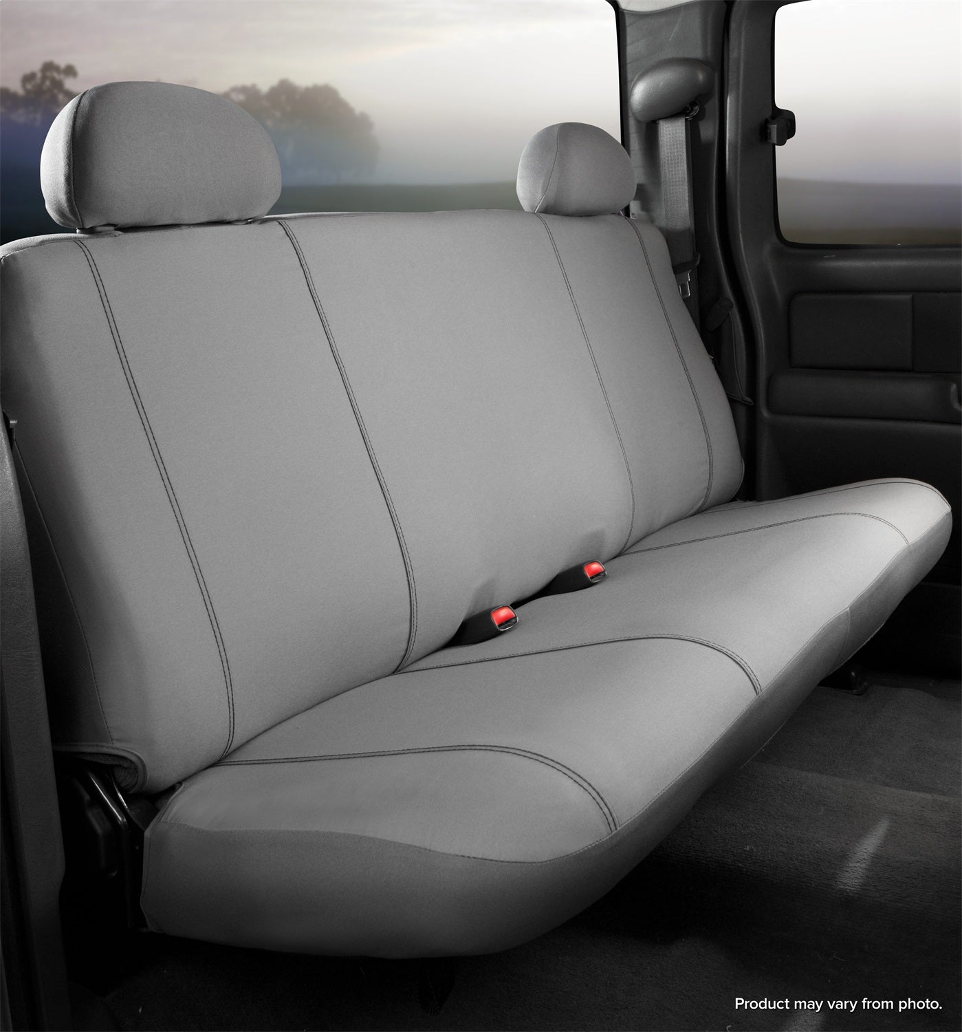 FIA SP85-12 GRAY Seat Protector™ Custom Seat Cover; Bench Seat; Gray; Rear; FIA SP85-12 GRAY