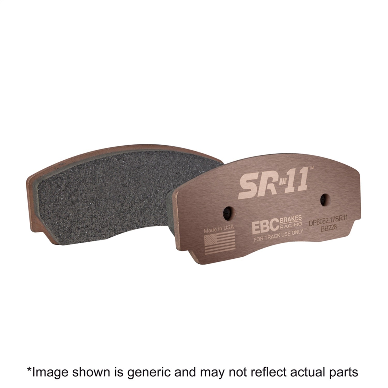 EBC Brakes Racing DP8089.20SR11 EBC SR-11 Series Racing Brake Pads; Front; 20mm Thickness; EBC Brakes Racing DP8089.20SR11