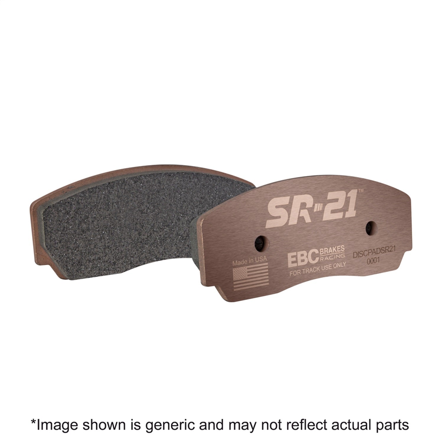 EBC Brakes Racing DP8089.16SR21 EBC SR-21 Series Racing Brake Pads; Front; 16mm Thickness; EBC Brakes Racing DP8089.16SR21