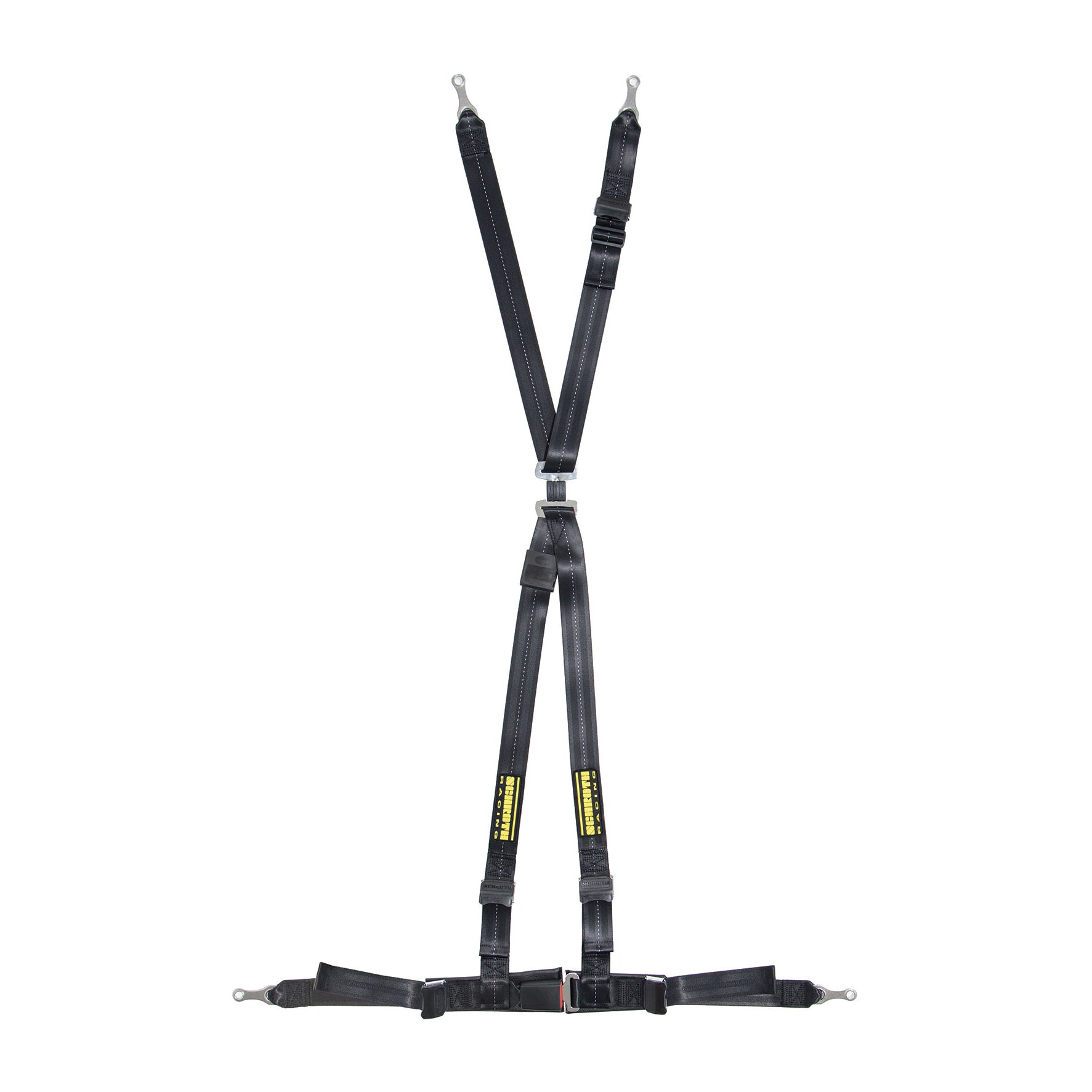 Schroth Racing SR 16100 4pt Harness System Ralley Black Schroth Racing SR 16100