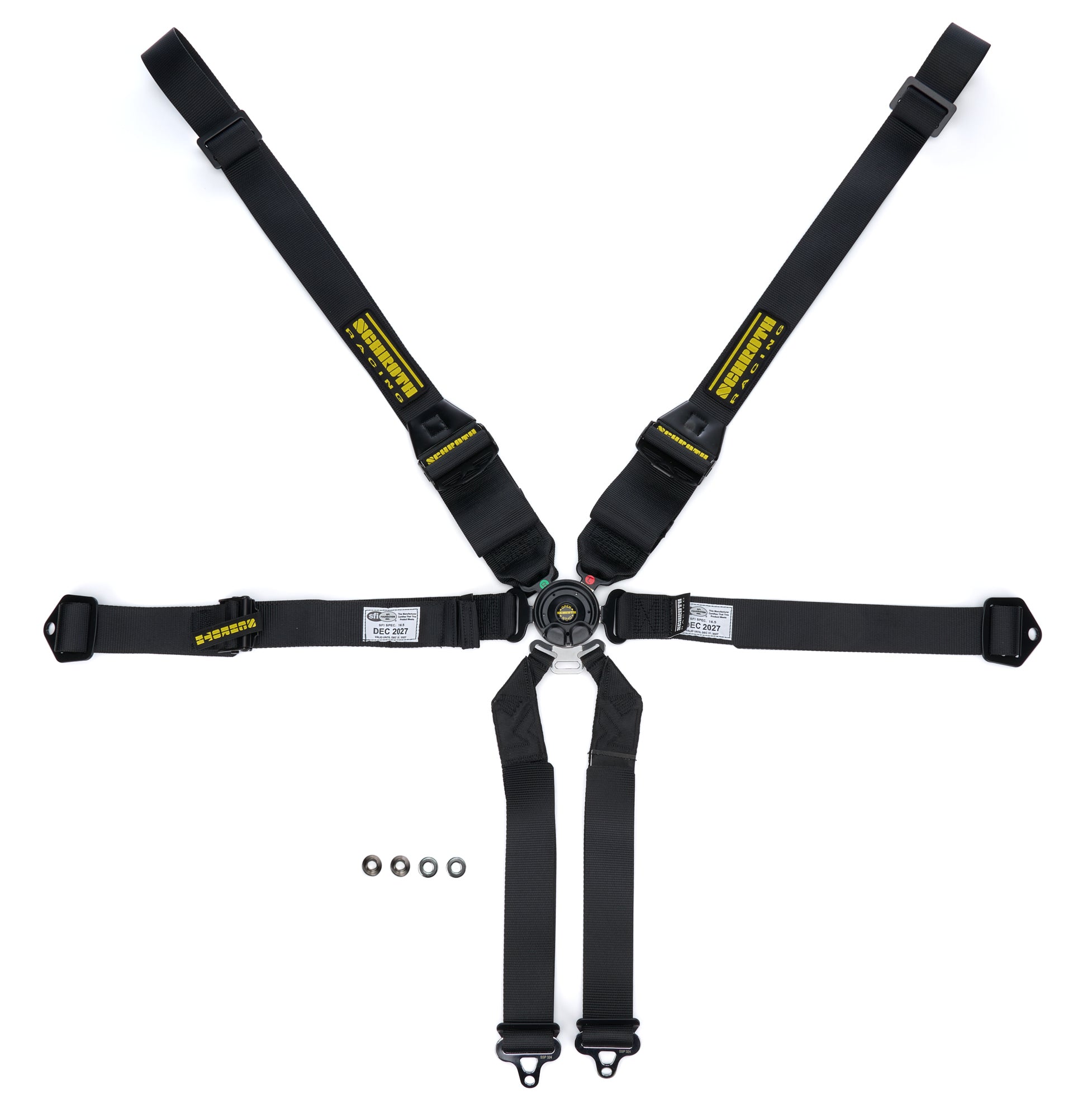 Schroth Racing SR91556-6PU Harness 6pt Profi 3 Pull -Up Lap RH Hans Shldr Schroth Racing SR91556-6PU