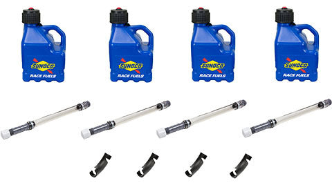 Sunoco R3100BL-MSM-BOD Blue Utility Jug 3 Gal Case Kit Sunoco R3100BL-MSM-BOD