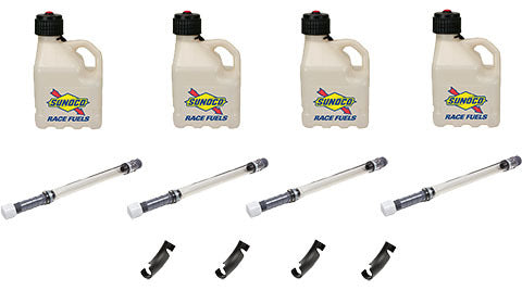 Sunoco R3100CL-MSM-BOD Clear Utility Jug 3 Gal Case Kit Sunoco R3100CL-MSM-BOD