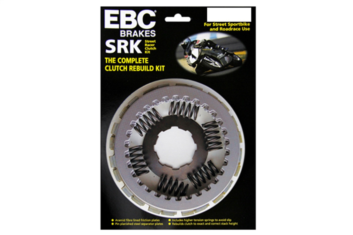 EBC Motorcycle Brakes SRK141 SRK Aramid Fiber Replacement Clutch Kit EBC Motorcycle Brakes SRK141