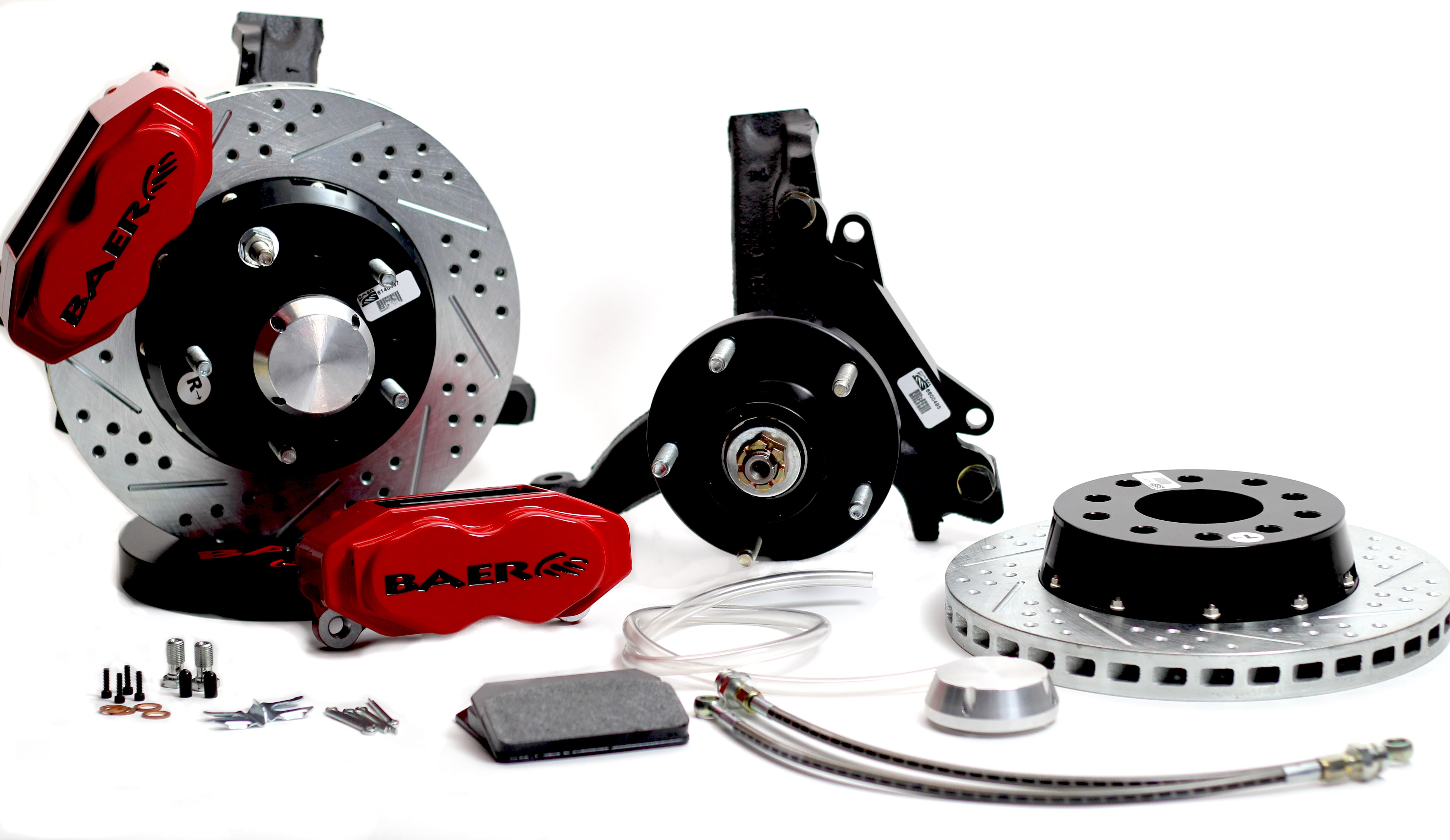 Baer Brake Systems 4301438R Baer Brakes 11" SS4+ Front Brake Kit, Red, SDZ, Std. Studs Baer Brake Systems 4301438R