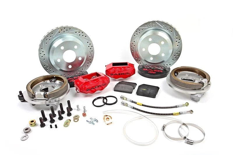 Baer Brake Systems 4302308R Baer Brakes 12" SS4 Rear Brake Kit, Red, SDZ Baer Brake Systems 4302308R