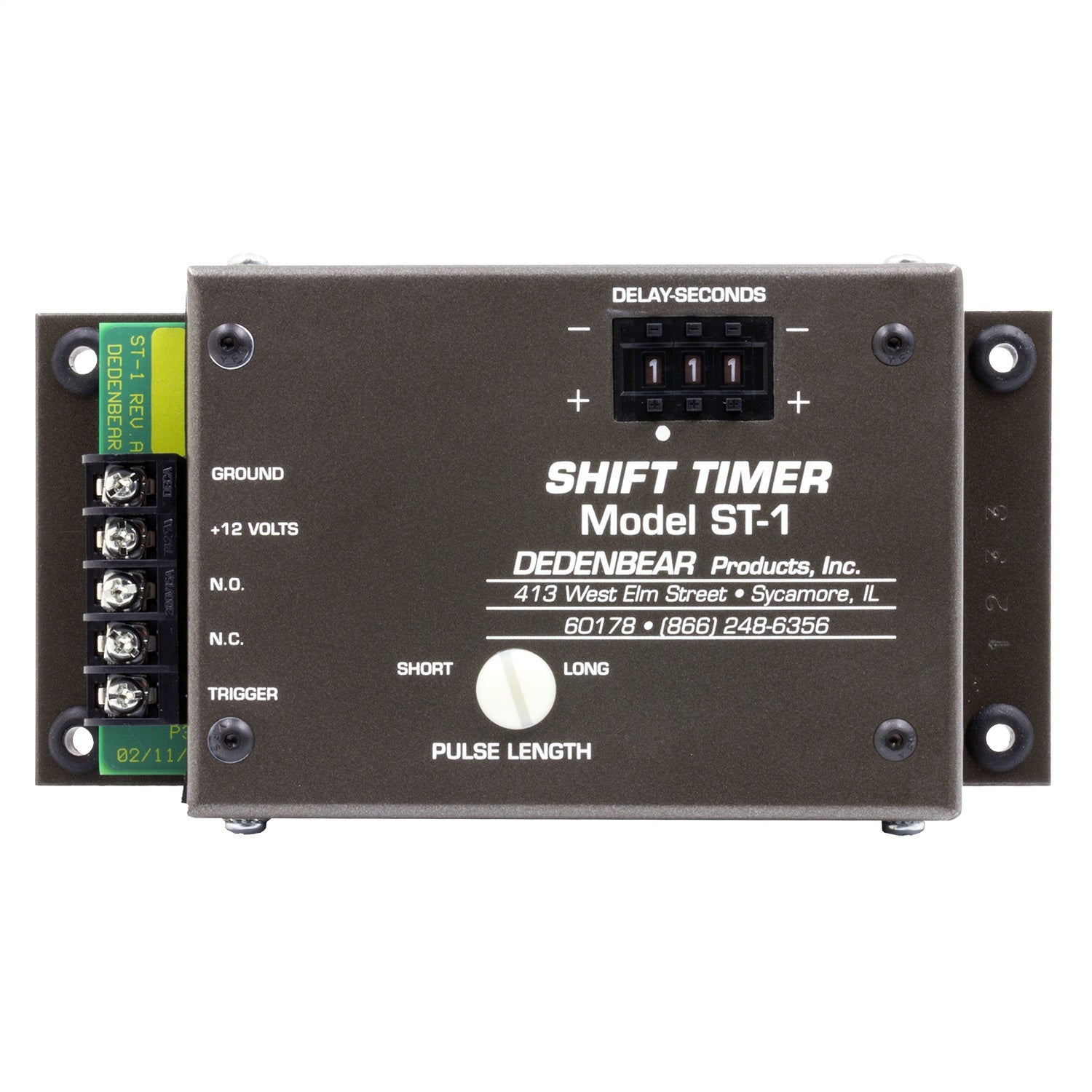 Dedenbear ST1 SHIFT TIMER/SINGLE STAGE TIMER; N.O. OR N.C. OUTPUT Dedenbear ST1