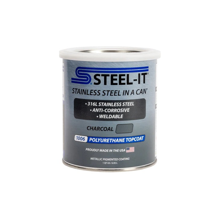 STEEL-IT FGPA1006Q Charcoal Polyurethane 1 QT Can STEEL-IT FGPA1006Q