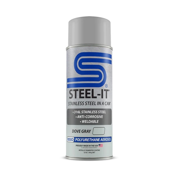 STEEL-IT FGAE1050D Dove Gray Polyurethane 12OZ Can STEEL-IT FGAE1050D