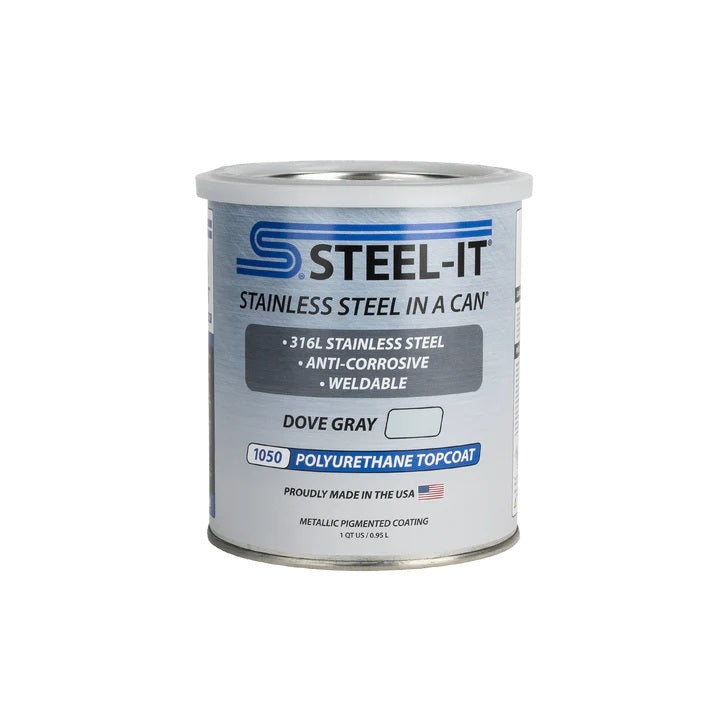 STEEL-IT FGPA1050Q Dove Gray Polyurethane 1 QT Can STEEL-IT FGPA1050Q