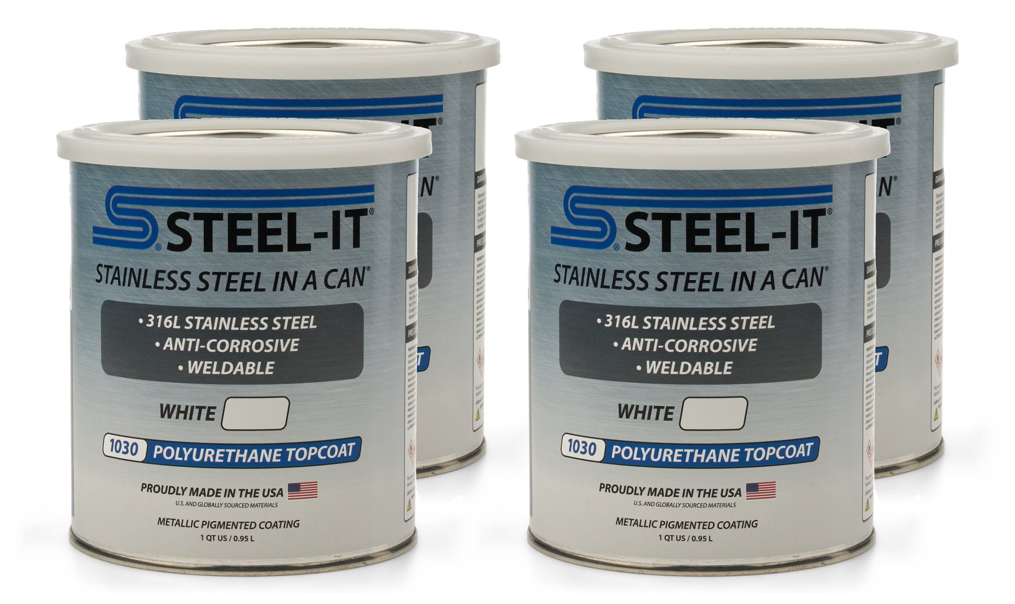 STEEL-IT CASE1030Q White Polyurethane Case 6 X 1 QT Cans STEEL-IT CASE1030Q