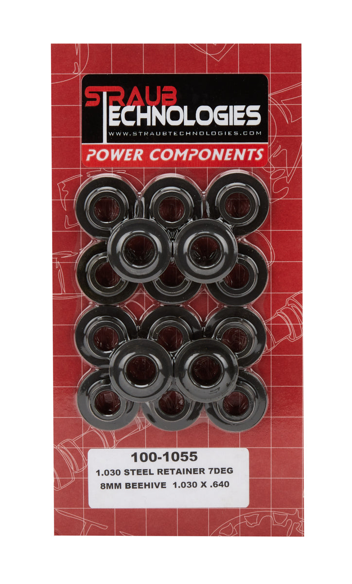 Straub Technologies 100-1055 Valve Spring Retainers 1.055 8mm 7-Deg 16pk Straub Technologies 100-1055
