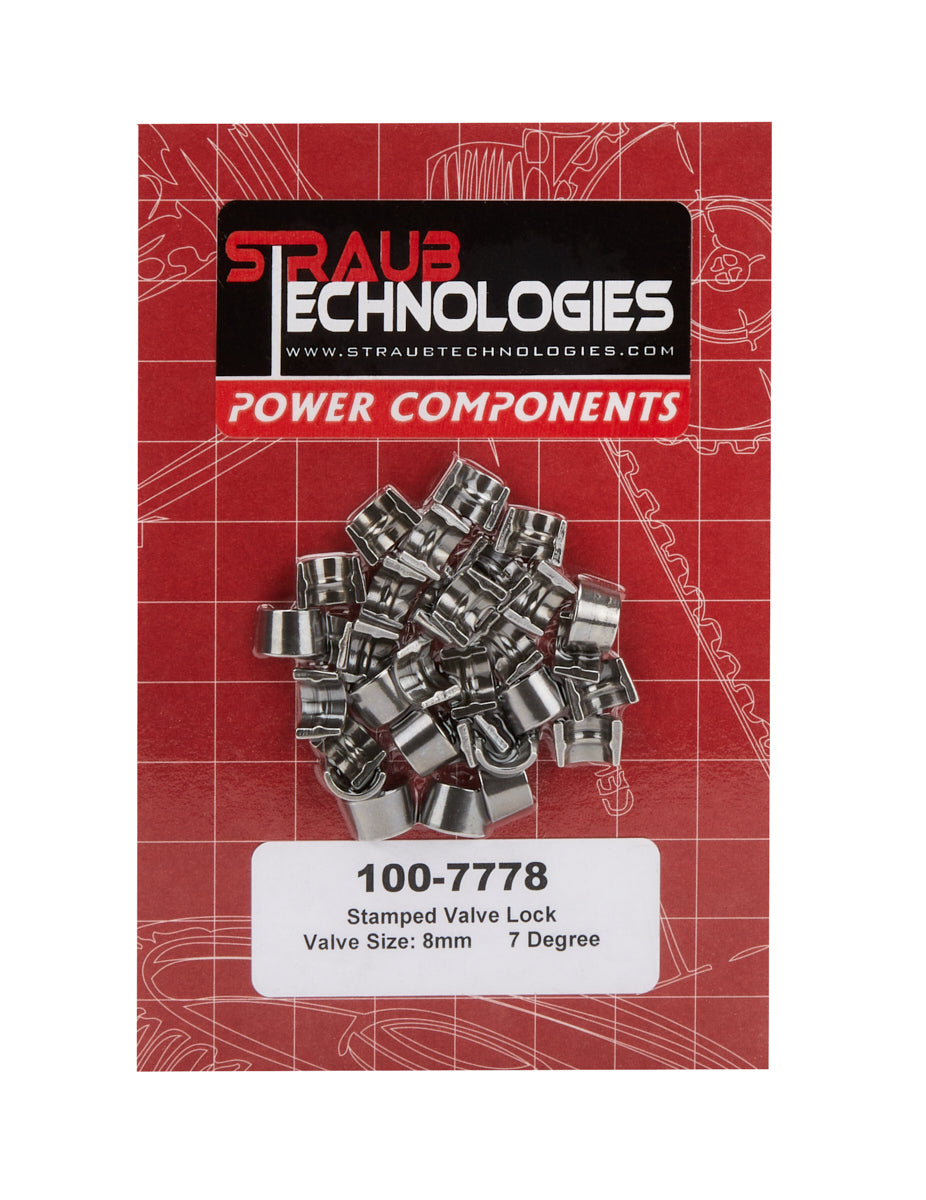 Straub Technologies 100-7778 Valve Locks 7-Deg 8mm Stamped Steel 16pk Straub Technologies 100-7778