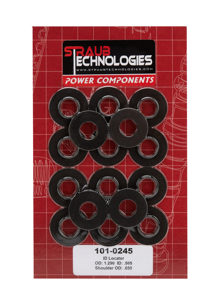 Straub Technologies 101-0245 1.300 Valve Spring Locators .565 ID 16pk Straub Technologies 101-0245