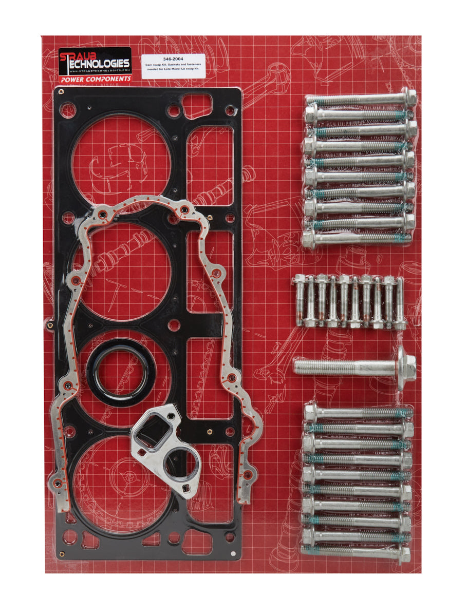 Straub Technologies 346-2004 Cam Change Gasket & Bolt Kit LS3 4in + Bore Straub Technologies 346-2004