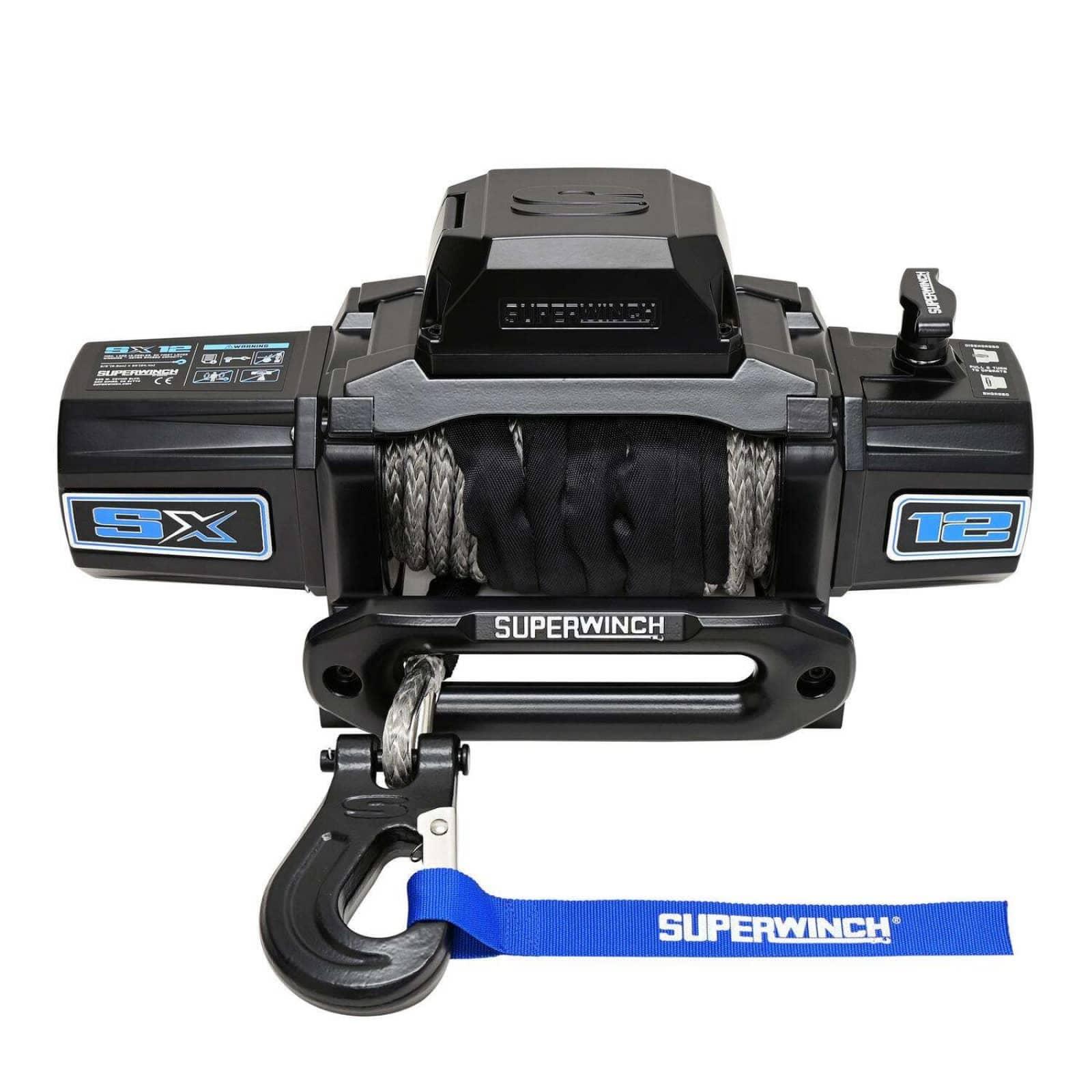 Superwinch 1712204 SX12SR MIDNIGHT 12K BLACK WINCH Superwinch 1712204