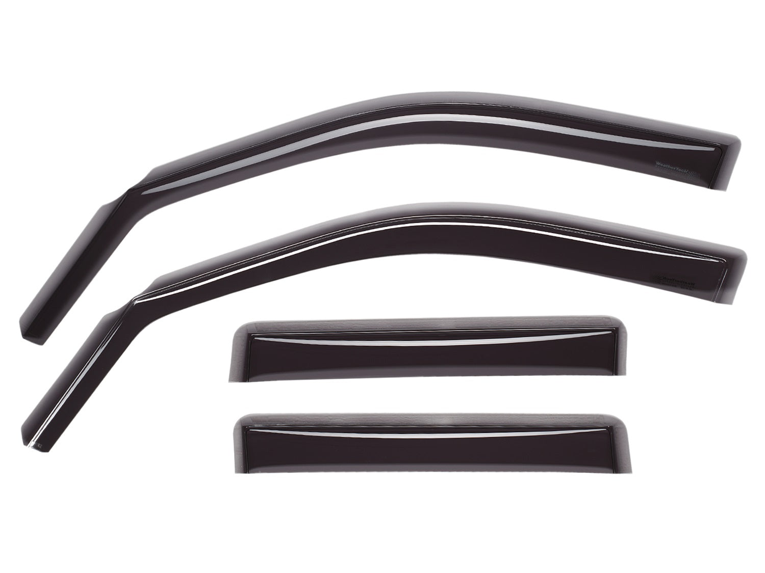Weathertech 84910IM Side Window Deflector Set; Front And Rear; Dark Tint; Weathertech 84910IM