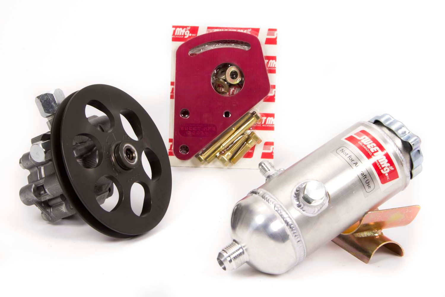 Sweet Manufacturing 305-80849 Power Steering Kit with Toyota Pump Block Mnt Sweet Manufacturing 305-80849