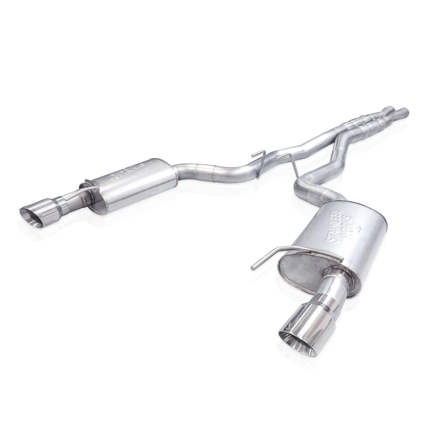 Stainless Works M24CBXFCR 24-   Ford Mustang 5.0L Catback Exhaust w/X-Pipe Stainless Works M24CBXFCR