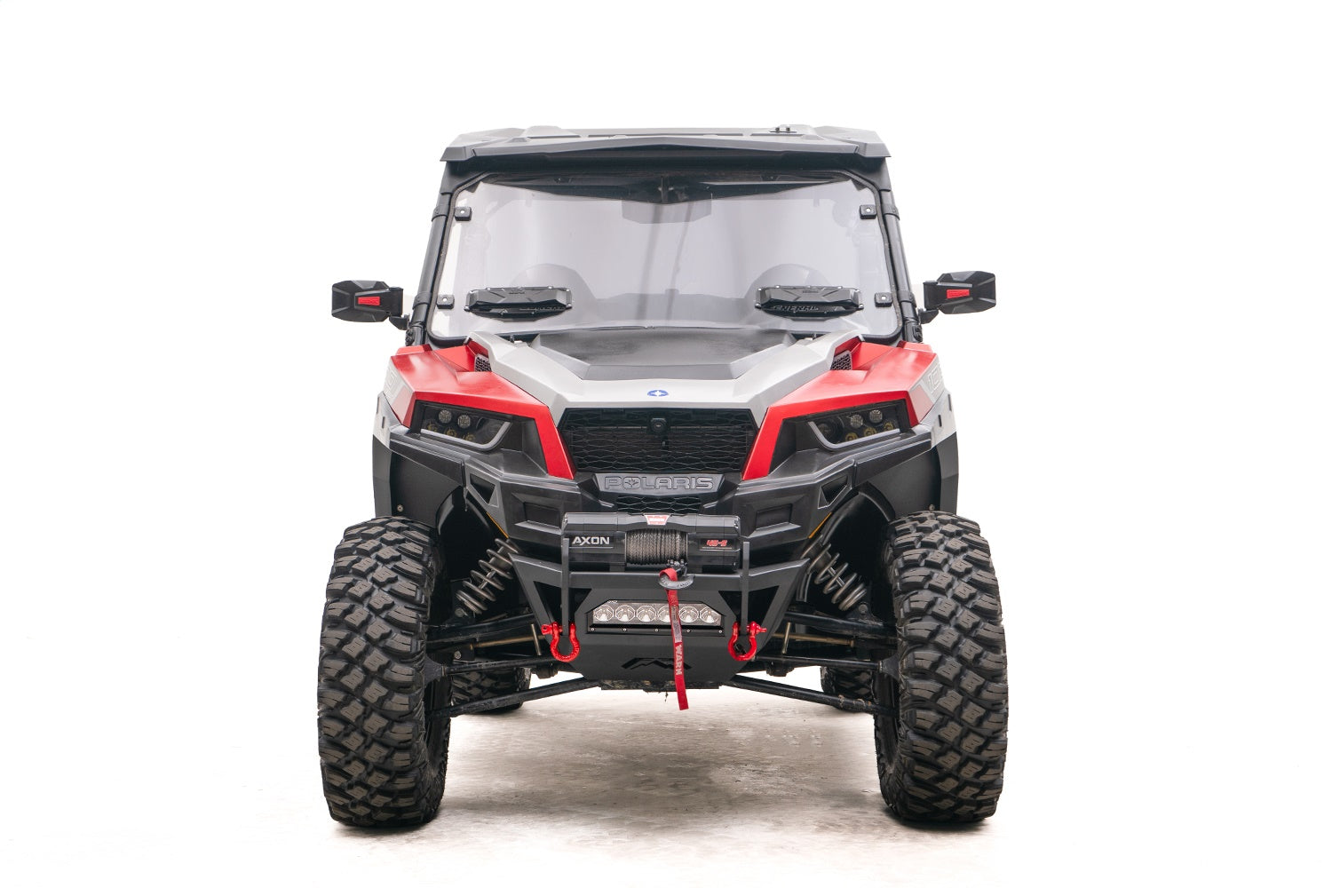 Fab Fours SXFB-1250-1 SXS Winch Bumper; 2 Stage Matte Black Powder Coated; Fab Fours SXFB-1250-1