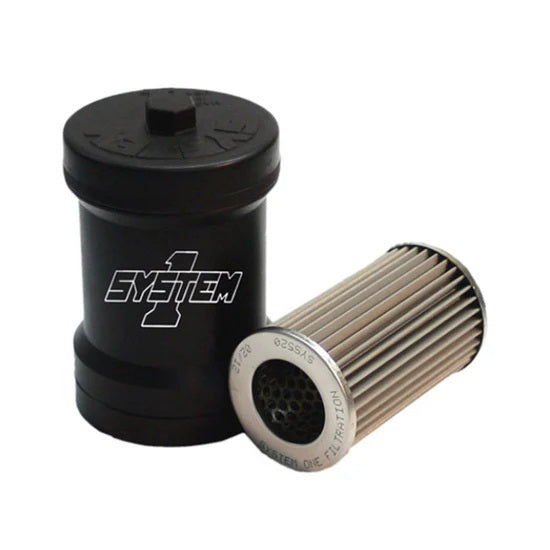 System One 209-510B Billet Fuel Filter - 10-Micron No Bypass System One 209-510B