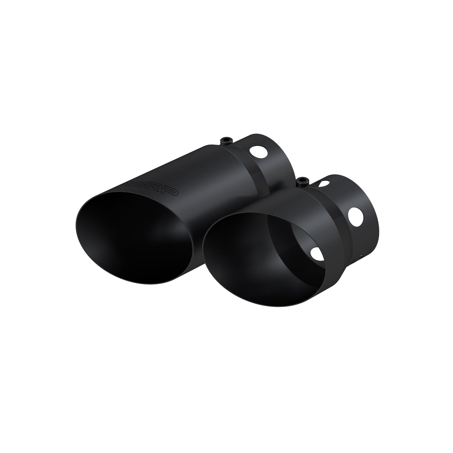 MBRP Exhaust T5111BLK Armor BLK Exhaust Tip; 4 in. Inlet Double Tip 6.7/9.7 in. Lengths; Black Coated; MBRP Exhaust T5111BLK