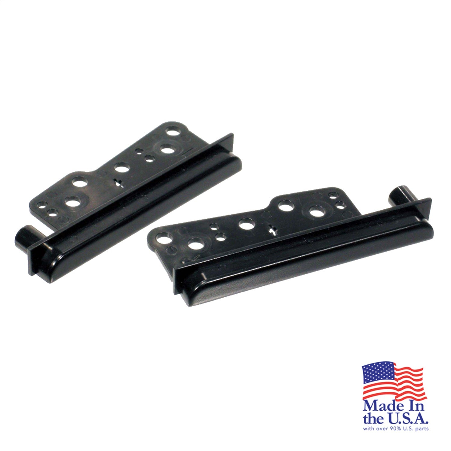 Scosche TA1465B Custom Fit ISO Double DIN Trim Dash Kit; Made In The USA; Includes Two Brackets; Scosche TA1465B