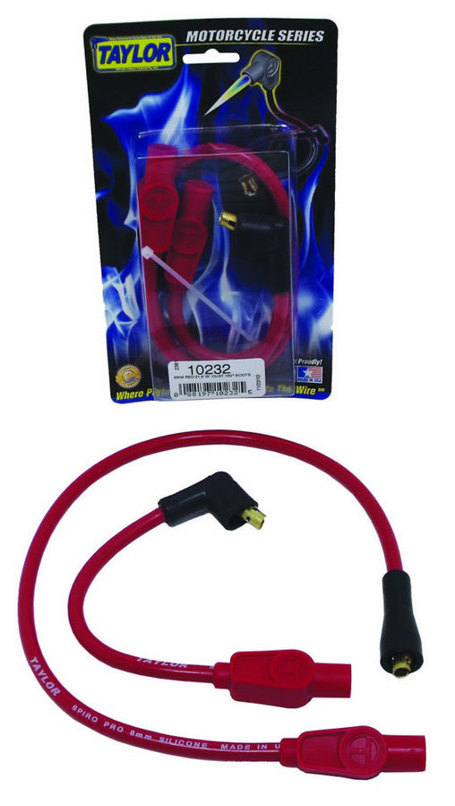 Taylor Cable 10232 Spark Pug Wire Set - 8mm Spiro Pro - Motorcycle Taylor Cable 10232