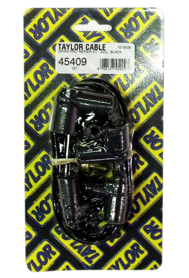 Taylor Cable 45409 8mm Spiro-Pro Coil Wire Kit- Black Taylor Cable 45409